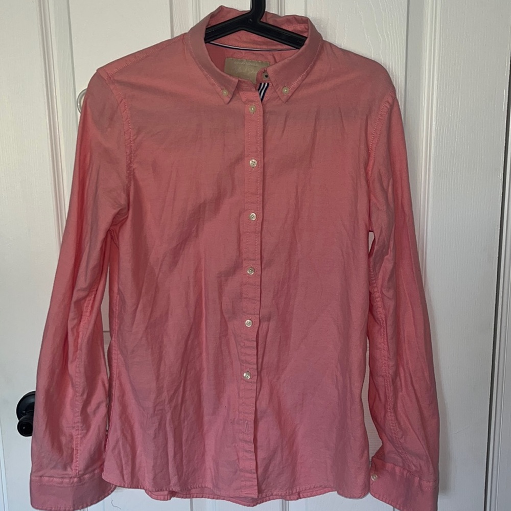 BANANA REPUBLIC SALMON OXFORD SHIRT